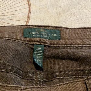 Lauren Ralph Lauren brown denim jeans size 16W